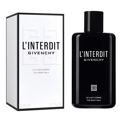 l'interdit givenchy le lait corps the body milk